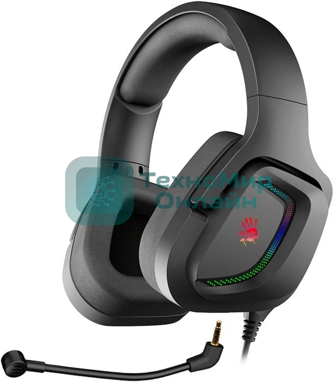 Гарнитура Bloody G573P чёрный, проводная, подсветка, совместимость с PS5, Xbox