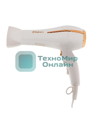 Фен SAKURA SA-4052W белый, 2400 Вт