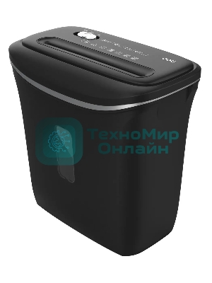 Шредер Deli E9945 черный (секр.P-4) фрагменты 6лист. 12лтр. скобы пл.карты