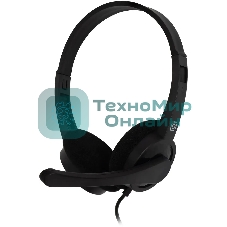Гарнитура Oklick HS-M600 чёрный, проводная, 3.5 мм