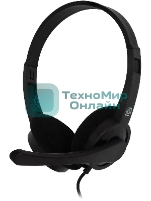 Гарнитура Oklick HS-M600 чёрный, проводная, 3.5 мм