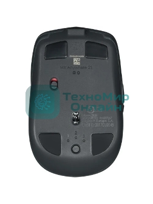 Мышь беспроводная Logitech MX Anywhere 2S графитовый, 4000 dpi, радиоканал, Bluetooth, USB, кнопки - 6