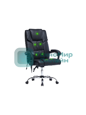 Кресло Cactus CS-CHR-OC02M-BK черный, экокожа