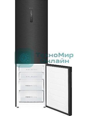 Холодильник Haier C4F740CDBGU1 графитовый двухкамерный 286/115л морозилка снизу, No Frost