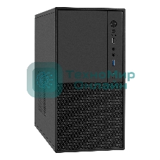 Компьютерный корпус Minitower ExeGate BAA-308MUC-AAA450 (mATX, БП AAA450 с вент. 8см, 1хUSB+1хUSB 3.0+1хTypeC, HD Audio, черный)