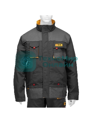Куртка профессиональная рабочая Denzel 65% полиэстер 35% хлопок, XXXL