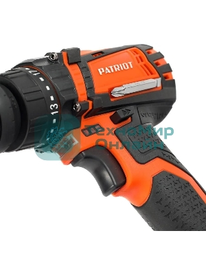 Дрель-шуруповерт Patriot BR 203UES, 20 В, 2 Ач, 30 Нм, щеточный