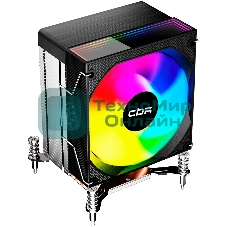 Кулер для процессора CBR CBR-CC-3160-RGB-PWM Al+Cu, 3 heat pipes, Socket 775/1366/1155/1156/1150/1151/1200/1700/AM2/АМ2+/АМ3/AM3+/FM1/FM2/AM4/AM5, TDP 160W, 90mm Fan, 2600RPM, HB, RGB, PWM, 32db
