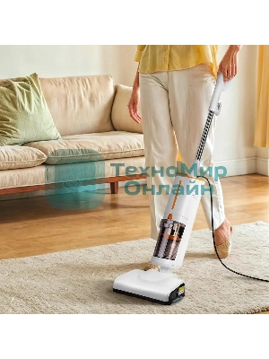 Пылесос паровой Kitfort КТ-5157-2 1000Вт белый/оранжевый