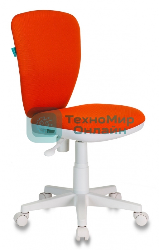 Кресло детское Бюрократ KD-W10/26-29-1 оранжевый 26-29-1 (пластик белый)