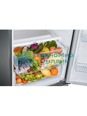 Холодильник Samsung RB37A5411SA графит двухкамерный 269/98л морозилка снизу, No Frost
