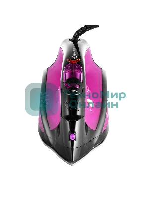 Утюг Centek CT-2355 фиолетовый, 2500 Вт, 45 г/мин, 160 г/мин, 270 мл