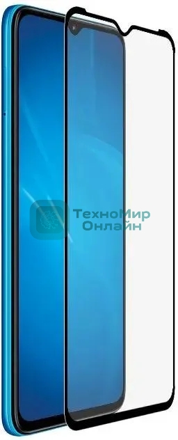 Защитное стекло для экрана DF itColor-08 черный для Itel A49 2.5D 1шт. черный