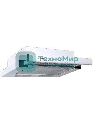 Вытяжка встраиваемая Elikor Интегра 50П-400-В2Л белый, 50 см, 400 куб. м/ч, 57 дБ