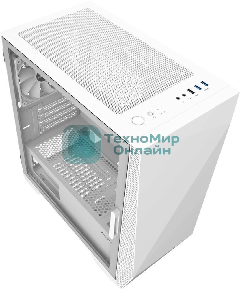 Компьютерный корпус MiniTower Zalman Z1 Iceberg белый (mATX, window, FRONT 2x120мм, REAR 1x120мм, без БП) (Z1 Iceberg белый)