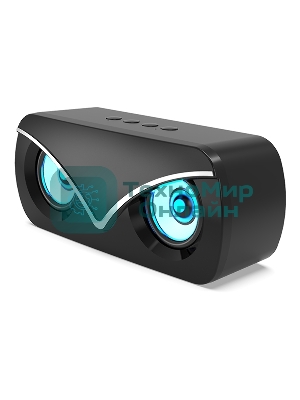 Колонка беспроводная QUMO Hawk BT5.0 10Вт FM MicroSD USB AUX подсветка 1500мА-ч