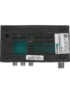 Приставка для цифрового ТВ Hyundai H-DVB440 черный, DVB-T2, DVB-T, DVB-C, HDMI, USB 2.0 x2