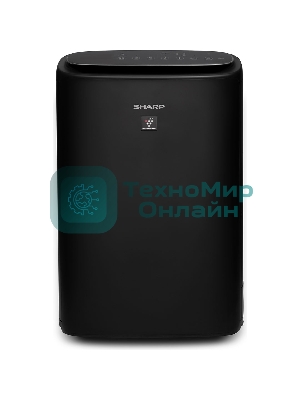 Климатический комплекс Sharp KIN41RH черный, 28 м², 2.7 л, HEPA-фильтр, угольный фильтр, ионизация Plasmacluster, гигростат