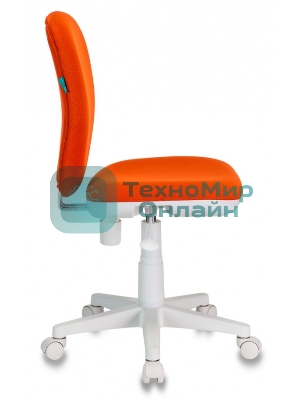 Кресло детское Бюрократ KD-W10/26-29-1 оранжевый 26-29-1 (пластик белый)