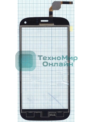 Сенсорное стекло (тачскрин) для Explay Dream, черное