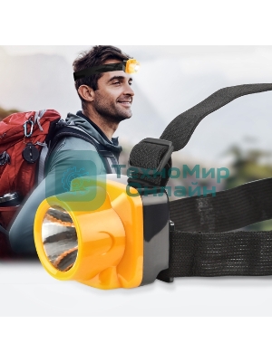 Фонарь налобный ЭРА светодиодный Трофи TG1 аккумуляторный, яркий, 4V0.5А·ч, 1xLED, ЗУ 220V