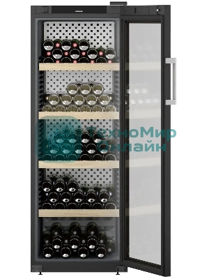 Винный шкаф Liebherr WPbli 5031 черный, 426 л, 1 отсек, 196 бут., класс F