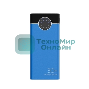 Портативный аккумулятор More choice (4610196406775) PB40-30 30000mAh Blue