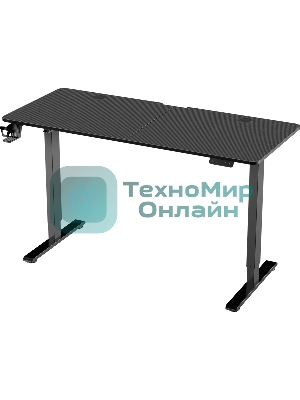 Стол игровой Defender компьютерный Erlong черн, 140x60, высота 72-117 см