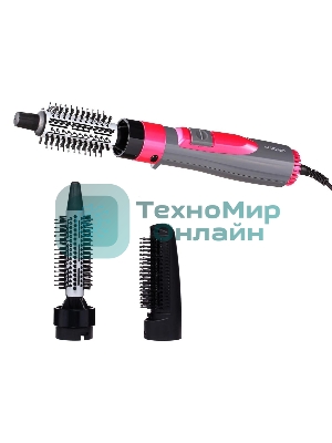 Фен-щетка Starwind SHP8501 1000Вт серый/розовый