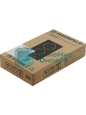 Индукционная варочная панель Maunfeld AVI292BK, конфорок: 2 шт., стеклокерамика, независимая, черный