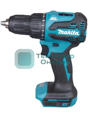 Дрель-шуруповерт Makita DHP490SF1J, 18 В, 3 Ач, 50 Нм,  бесщеточный, ударный