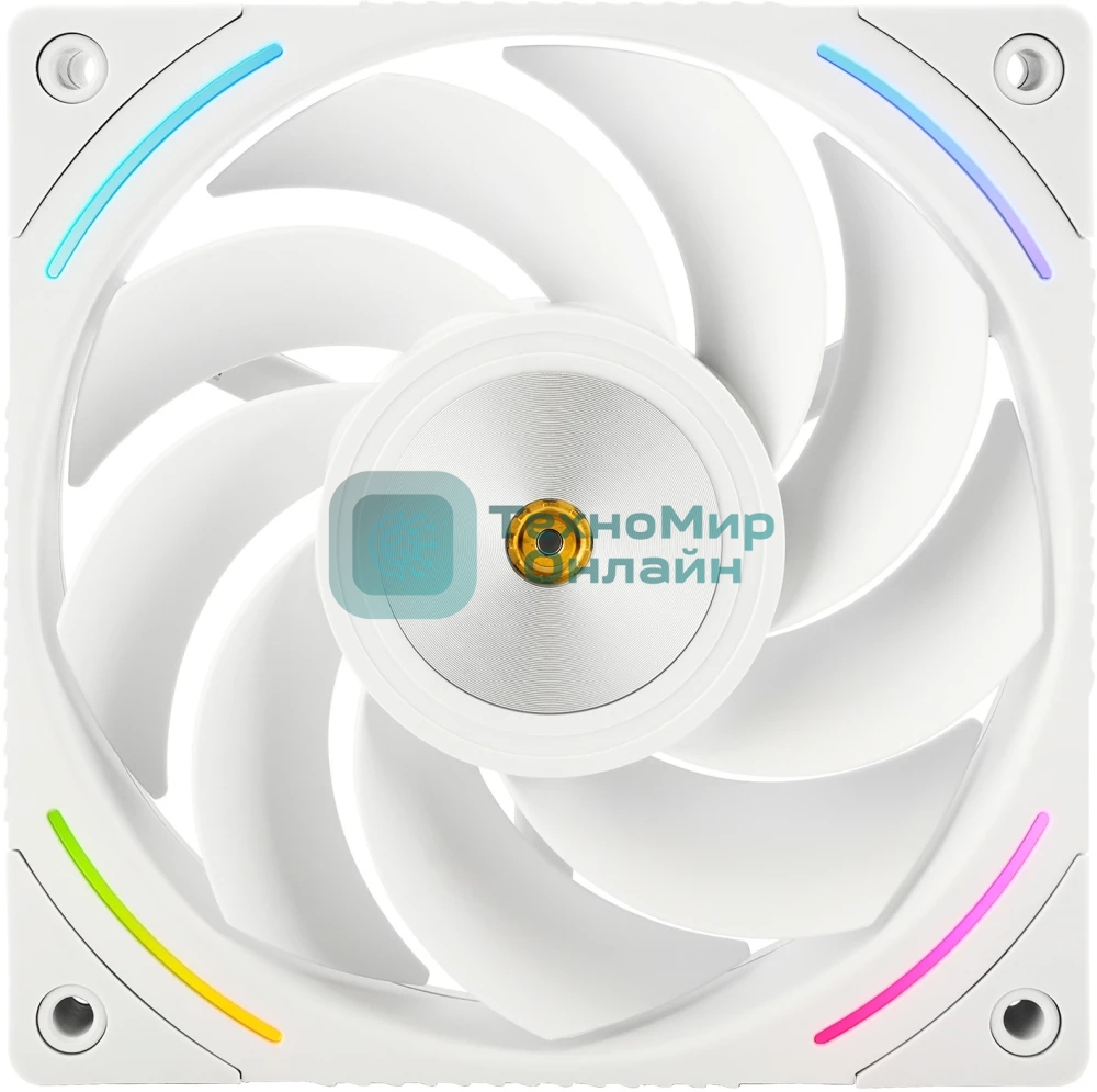 Кулер для корпуса Thermalright TL-K12RW Reverse (120x120x25mm, 4-pin PWM, ARGB, 69CFM, 27dBA, 2150RPM, White)