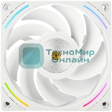 Кулер для корпуса Thermalright TL-K12RW Reverse (120x120x25mm, 4-pin PWM, ARGB, 69CFM, 27dBA, 2150RPM, White)