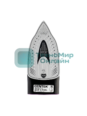 Утюг Centek CT-2355 фиолетовый, 2500 Вт, 45 г/мин, 160 г/мин, 270 мл