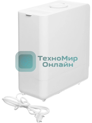 Увлажнитель воздуха Royal Clima VOLPE RUH-VP270/6.5E-WT белый, 30 м², 6.5 л, ультразвуковой, производительность 270 мл/ч, гигростат, ароматизация, управление по Wi-Fi (SmartLife), пульт ДУ