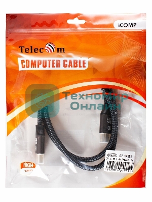 Кабель соединительный DP-DP 1.4V 8K@60Hz 1м, Telecom Pro TCG750-1M