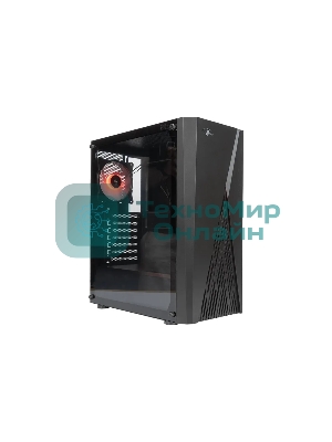 Компьютерный корпус ATX Eurocase A39 ARGb черный без БП закаленное стекло USB 3.0