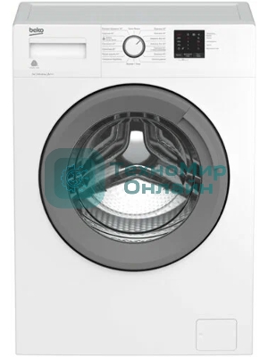 Стиральная машина Beko RGE78511XSW (7321030003) белый, загрузка фронтальня 7 кг, 1000 об/мин., класс: А+++