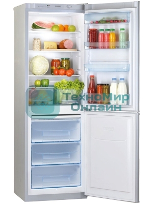 Холодильник Pozis RK-139 серебристый глянц. двухкамерный 188/97 л морозилка снизу