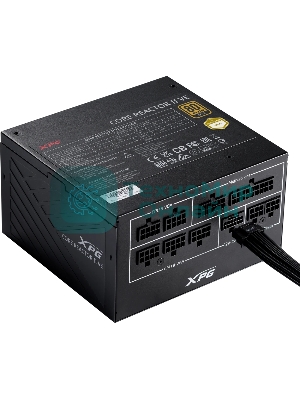 Блок питания ADATA XPG COREREACTORIIVE850G-BKCEU, 850Вт, 80 PLUS Gold, 120мм, модульный, черный