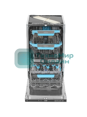 Встраиваемая посудомоечная машина Korting KDI 45570, нержавеющая сталь, 44.8 см, 10 компл., 47 дБ, класс A++