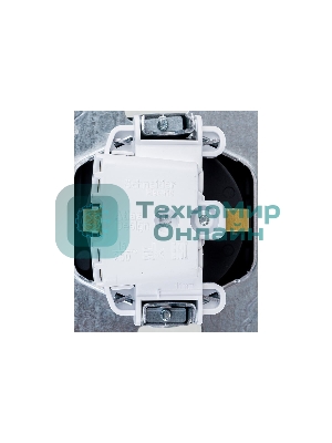 Механизм розетки 1-м СП AtlasDesign Aqua 16А IP44 с заземл. защ. шторки с прозрачной крышкой карбон SchE ATN441046