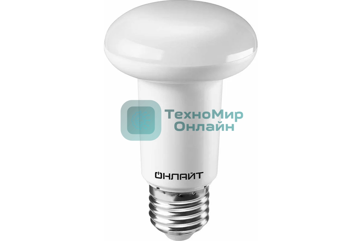 Лампа светодиодная ОНЛАЙТ 71653 OLL-R63-8-230-2.7K-E27 8 Вт 2700К тепл. белый E27 600 лм