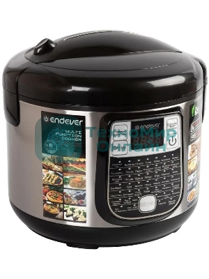 Мультиварка Endever Vita-95, мощность 1000 Вт, черный/стальной, емкость 5л, 45 авторежимов работы, книга рецептов