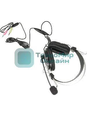 Гарнитура A4Tech HS-50 чёрный, проводная