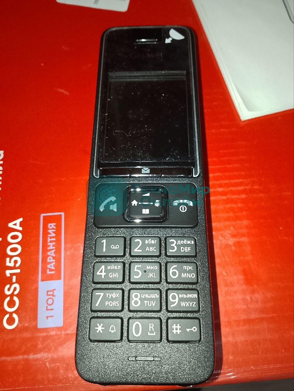 (Поврежденный товар) Трубка Gigaset Comfort 550HX S30852-H3051-S304 черный для Comfort 550(царапины на экране) (S30852-H3051-S304)
