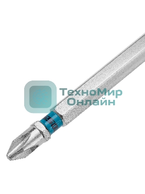 Бита Gross PH2х90мм, сталь S2, шестигр., 10 шт.