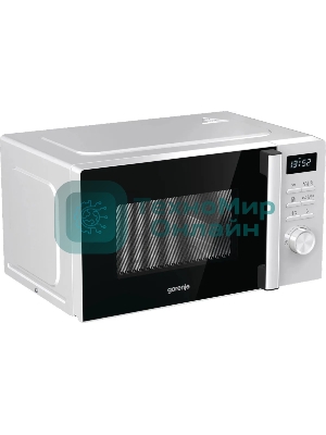 Микроволновая печь Gorenje MO20A3WH белый, 20 л, 800 Вт, переключатели - кнопки, поворотный механизм