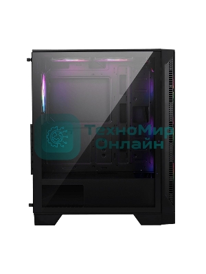 Компьютерный корпус MSI MAG FORGE 120A Mid-Tower, ATX, 2xUSB 3.2, Audio I/O, 6x120мм autoRGb Fan PWM RGb PWM Control Board, Tempered Glass Window