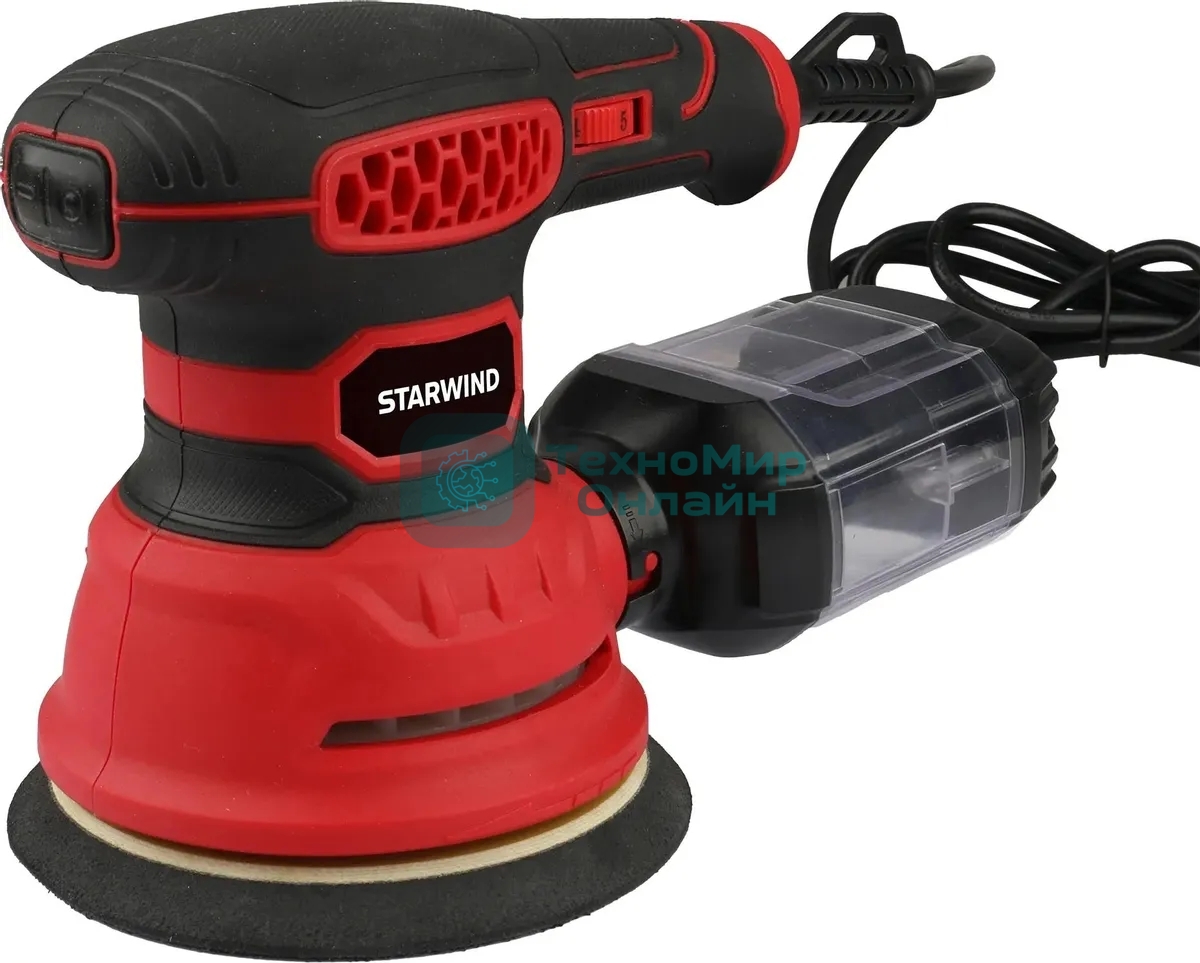 Эксцентриковая шлифовальная машина Starwind OS125-400S1 400Вт D125мм